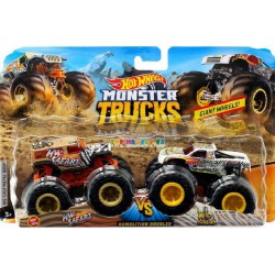 Hot Wheels Monster Trucks demoliční duo HW Safari a Wild Streak
