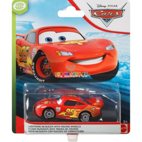 Disney Pixar Cars Blesk Lightning McQueen with racing wheels