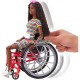 Barbie fashionistas modelka černoška 166 na invalidním vozíku