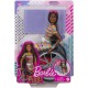 Barbie fashionistas modelka černoška 166 na invalidním vozíku