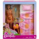 Barbie pokoj ložnice postel s nočním stolkem