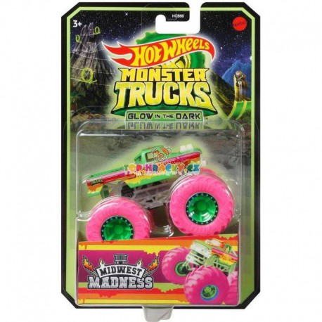 Hot Wheels Monster Trucks svítící ve tmě Midwest Madness