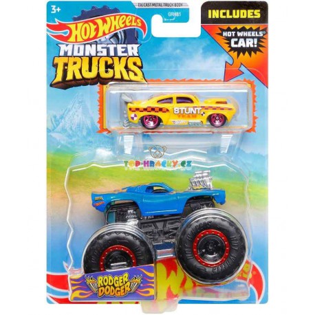 Hot Wheels Monster Trucks Rodger Dodger a angličák