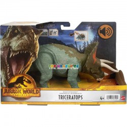 Jurský svět Triceratops řvoucí útočníci