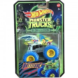 Hot Wheels Monster Trucks Battitude svítící ve tmě