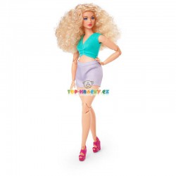 Barbie Looks 16 blondýnka ve fialových šortkách