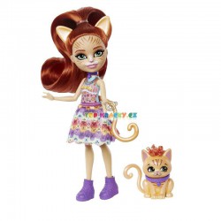 Enchantimals Panenka Tarla Tabbyová a zvířátko kočka Cuddler