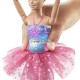 Barbie svítící magická baletka s růžovou sukní