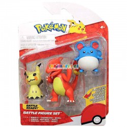 Pokémon figurky 3 ks Mimikyu, Charmeleon a Marill