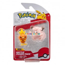 Pokémon Battle sběratelské figurky Torchic a Clefairy
