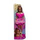 Barbie modelka 217 růžové šaty s volánky