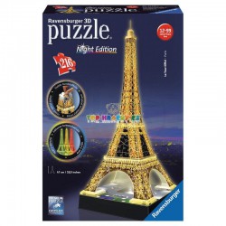 Puzzle Eiffelova věž Noční edice 3D 216d